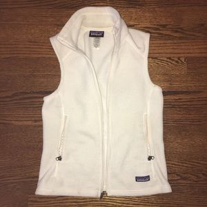 Women’s White Fleece Patagonia Vest